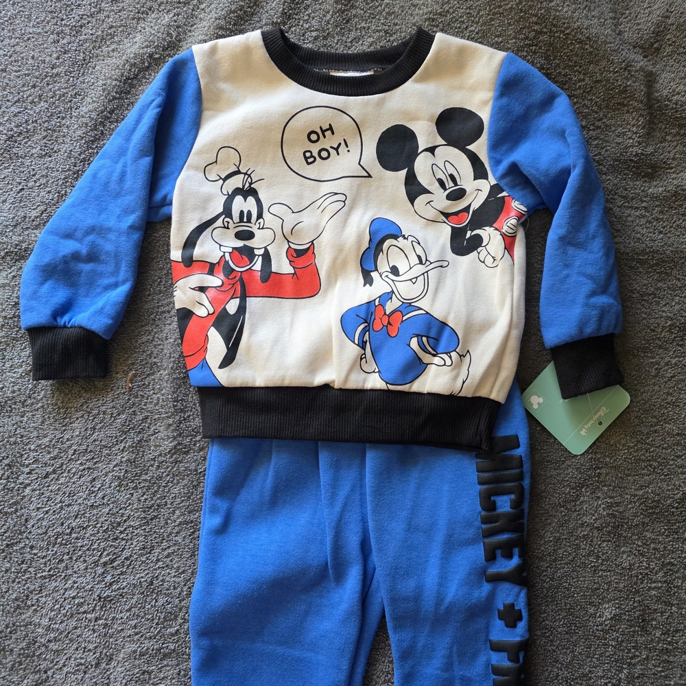 Disney Blue and Black Kids Matching Set